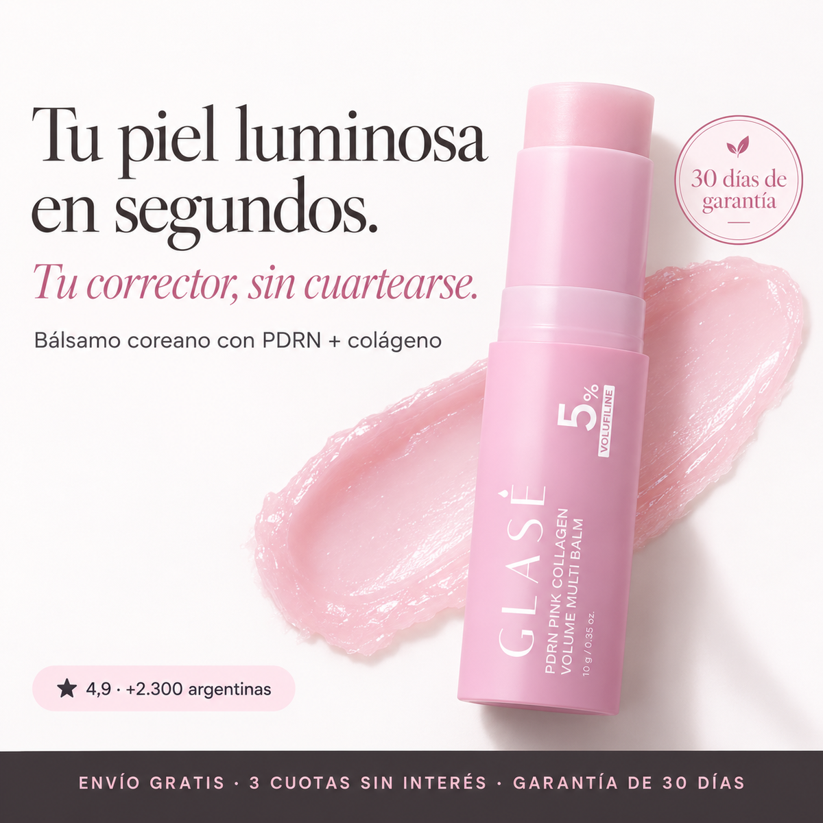 GLASÉ – Bálsamo coreano que rellena ojeras y líneas al instante