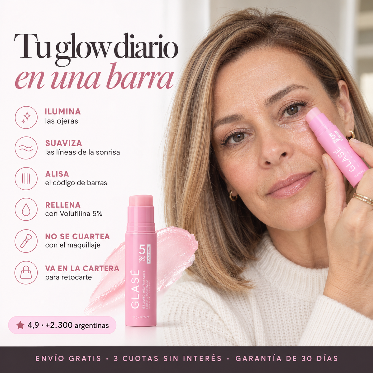 GLASÉ – Bálsamo coreano que rellena ojeras y líneas al instante